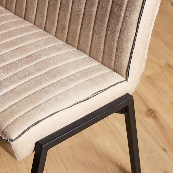 Eetkamerbank Tivoli Bull - 185 cm - Beige-Eetkamerbanken-Starfurn
