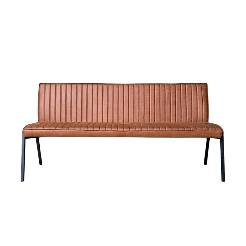 Eetkamerbank Tivoli Bull 185 cm Cognac 185x56x88 cm-Eetkamerbanken-Starfurn