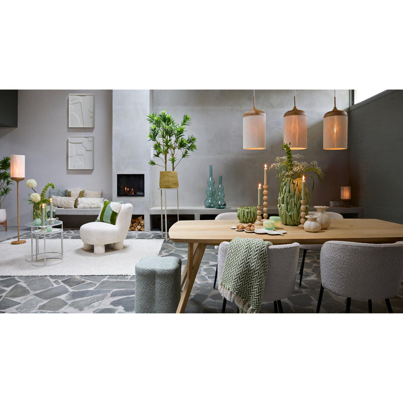 Eetkamerstoel 2de kans Eetkamerstoel Radaja Crème 58x58x78cm-Eetkamerstoelen-Light & Living