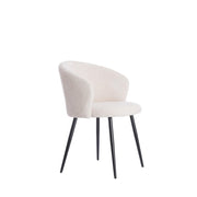 Eetkamerstoel 2de kans Eetkamerstoel Radaja Crème 58x58x78cm-Eetkamerstoelen-Light & Living