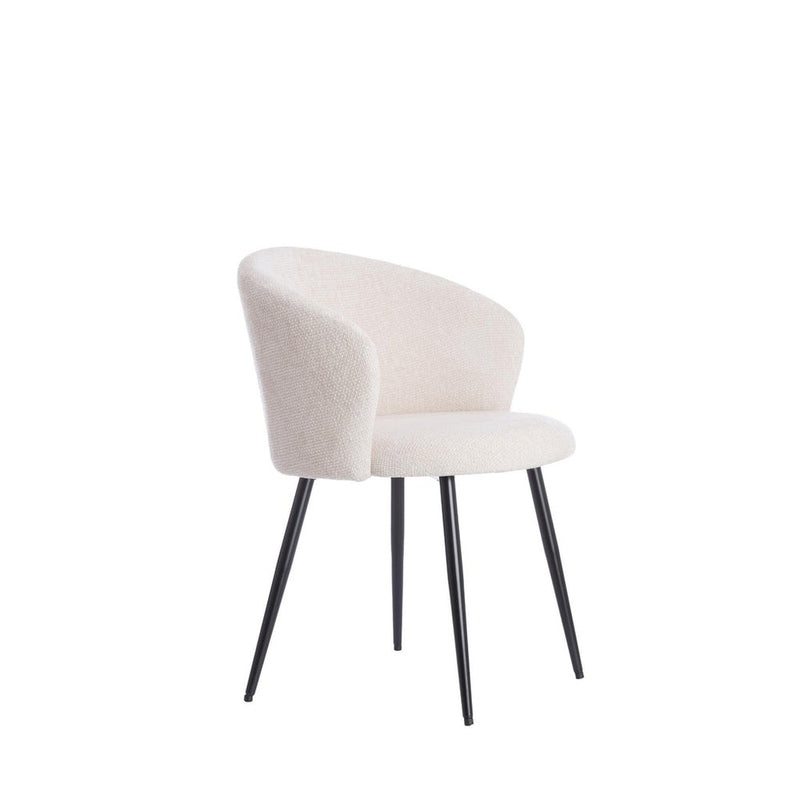 Eetkamerstoel 2de kans Eetkamerstoel Radaja Crème 58x58x78cm-Eetkamerstoelen-Light & Living