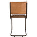 Eetkamerstoel 2de kans J-Line Stoel Modern leder/metaal cognac-Eetkamerstoelen-J-Line