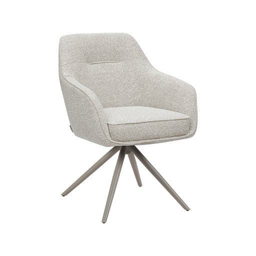 Eetkamerstoel Akira - Naturel - Royal Boucle - Taupe Metalen-Eetkamerstoelen-LABEL51