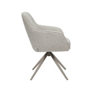 Eetkamerstoel Akira Naturel Royal Boucle Taupe Metalen-Eetkamerstoelen-LABEL51