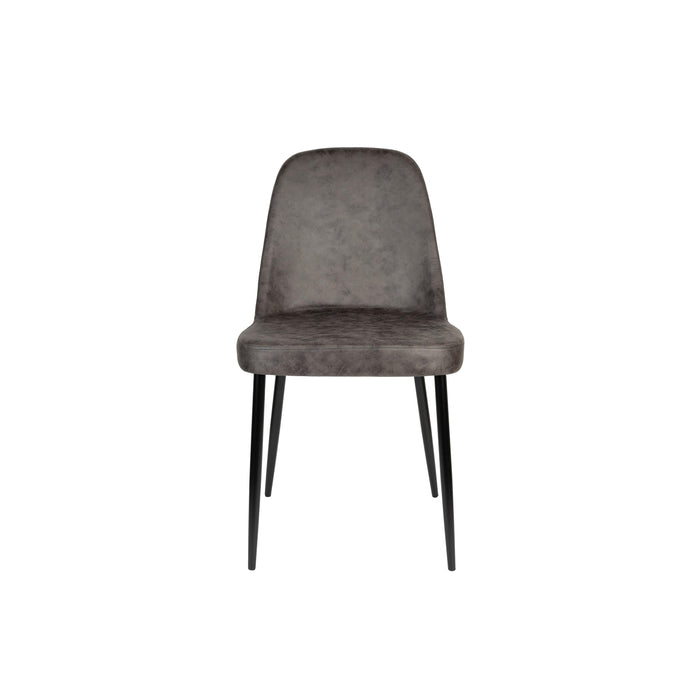 Eetkamerstoel Alana Polyester Donkergrijs 54x47 cm-Eetkamerstoelen-Creating Home