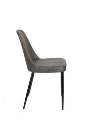 Eetkamerstoel Alana Polyester Donkergrijs 54x47 cm-Eetkamerstoelen-Creating Home