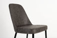 Eetkamerstoel Alana Polyester Donkergrijs 54x47 cm-Eetkamerstoelen-Creating Home