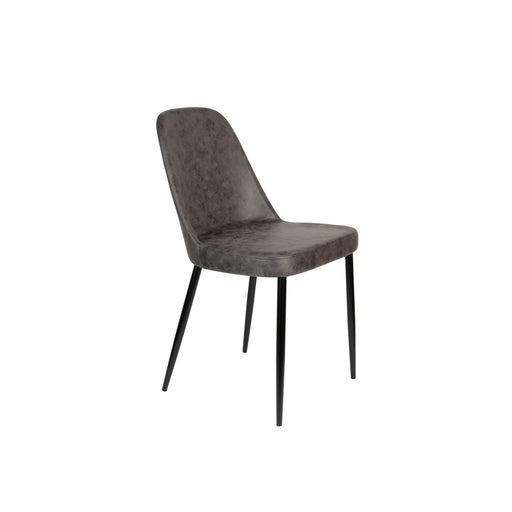 Eetkamerstoel Alana Polyester Donkergrijs 54x47 cm-Eetkamerstoelen-Creating Home