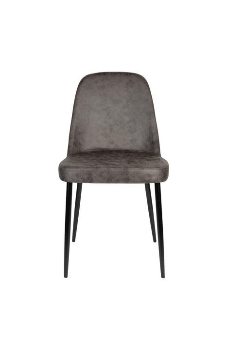 Eetkamerstoel Alana Polyester Donkergrijs 54x47 cm-Fauteuils-Creating Home