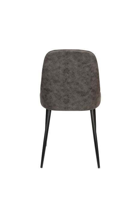 Eetkamerstoel Alana Polyester Donkergrijs 54x47 cm-Fauteuils-Creating Home