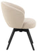 Eetkamerstoel Alma + Armleuning-80x58,5x60-Creme/Zwart-Stof/Metaal-Eetkamerstoelen-HSM Collection