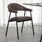 Eetkamerstoel Amaze Antraciet Micro Suede 54x54x80 cm-Eetkamerstoelen-LABEL51