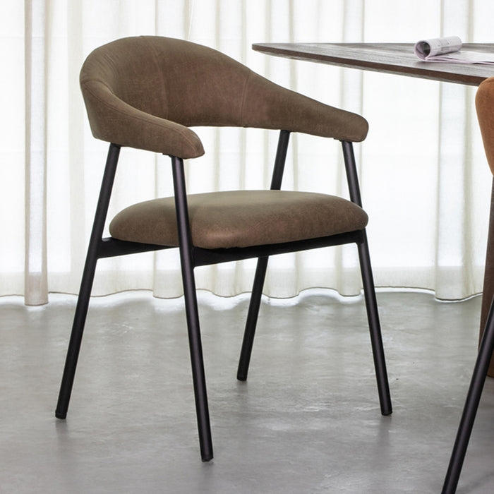 Eetkamerstoel Amaze - Moss - Micro Suede-Eetkamerstoelen-LABEL51