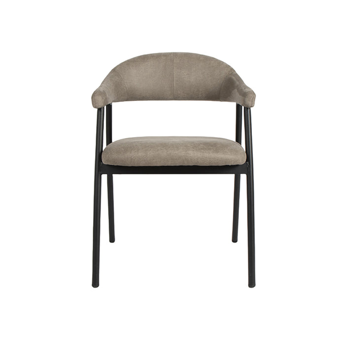 Eetkamerstoel Amaze - Taupe - Micro Suede-Eetkamerstoelen-LABEL51