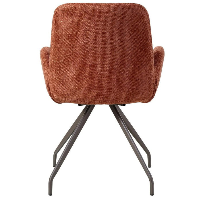 Eetkamerstoel Athena Polyester Rood-Eetkamerstoelen-PTMD
