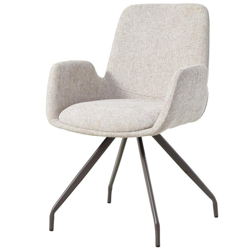 Eetkamerstoel Athena Polyester Wit-Eetkamerstoelen-PTMD