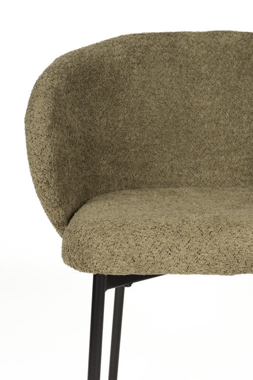 Eetkamerstoel Ayle Moss Polyester Groen 48x58 cm-Fauteuils-Creating Home