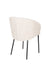 Eetkamerstoel Ayle Off Polyester Wit 48x58 cm-Eetkamerstoelen-Creating Home