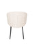 Eetkamerstoel Ayle Off Polyester Wit 48x58 cm-Eetkamerstoelen-Creating Home