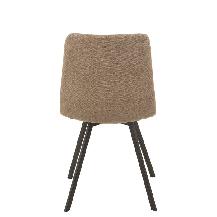 Eetkamerstoel Babette Textiel | Metaal Beige-Eetkamerstoelen-J-Line