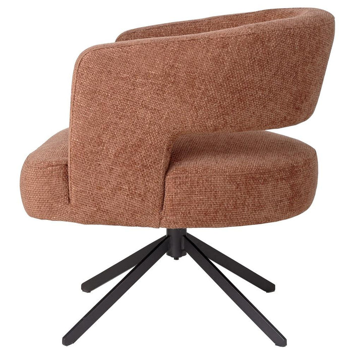Eetkamerstoel Baldr Roestbruin Diningchair Legacy6 Deepterra Zwart-Eetkamerstoelen-PTMD