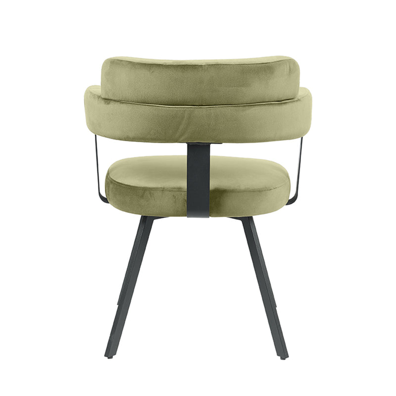 Eetkamerstoel Bardio Hunter Fluweel 62x57x79 cm-Eetkamerstoelen-LABEL51
