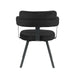Eetkamerstoel Bardio - Zwart - Fluweel-Eetkamerstoelen-LABEL51