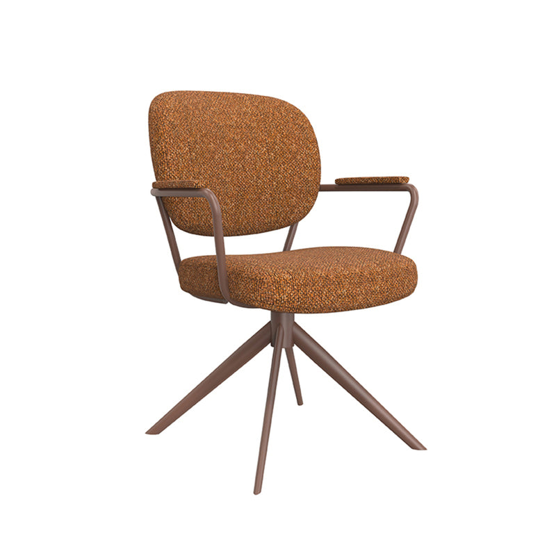Eetkamerstoel Basel Coral Royal Boucle Coral Metalen Frame-Eetkamerstoelen-LABEL51
