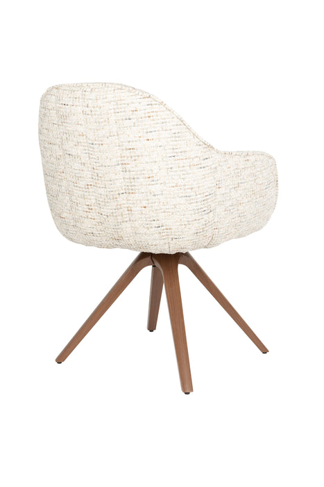 Eetkamerstoel Batoul Polyester Beige – productaanzicht 3