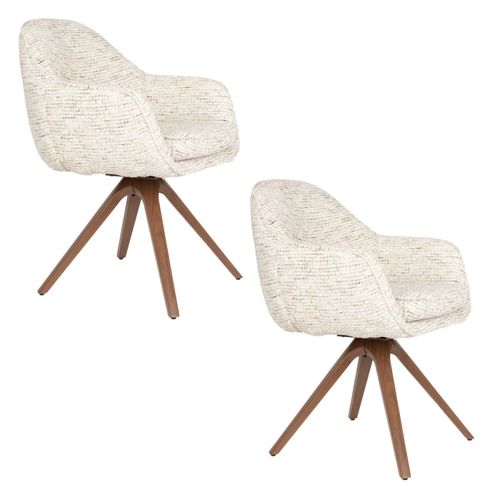 Eetkamerstoel Batoul Polyester Beige – productaanzicht 5