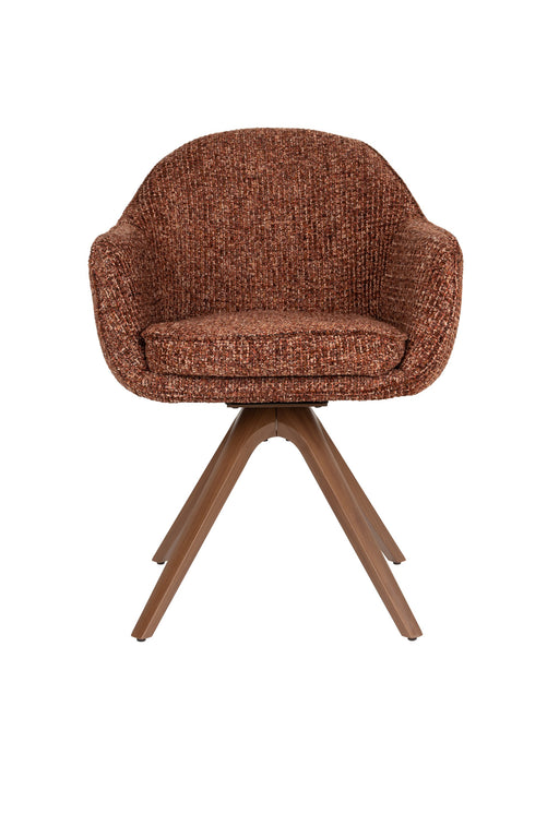 Eetkamerstoel Batoul Polyester Terracotta – productaanzicht