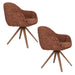 Eetkamerstoel Batoul Polyester Terracotta – productaanzicht 5