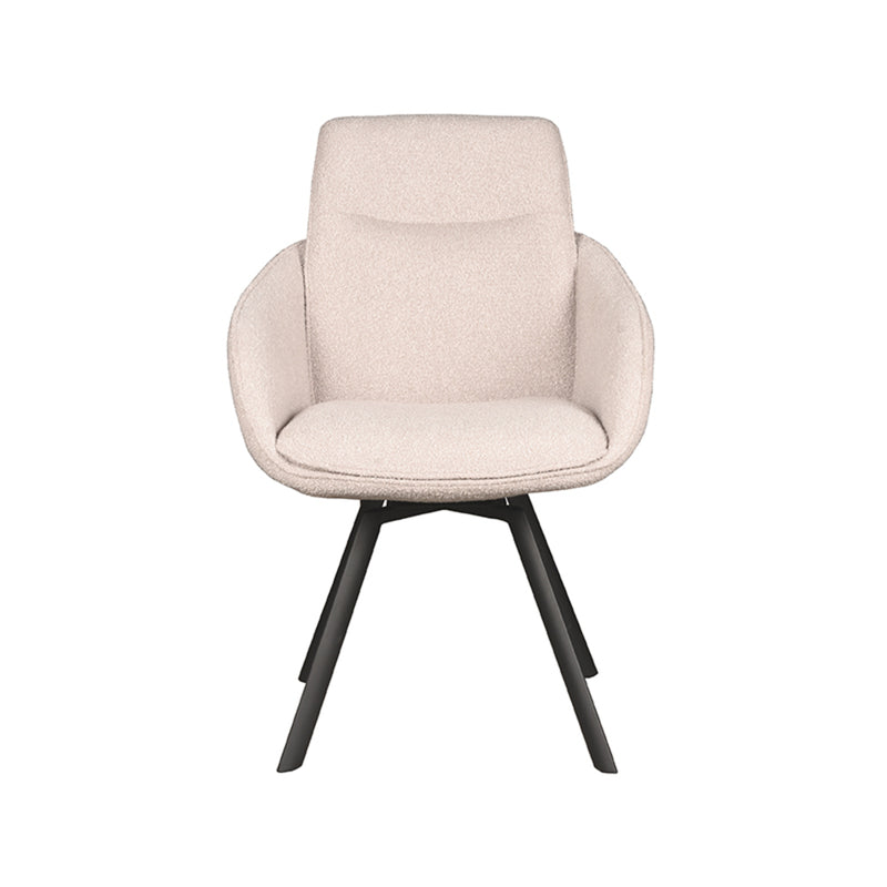 Eetkamerstoel Beauty Naturel Boucle 56x63x88 cm-Eetkamerstoelen-LABEL51