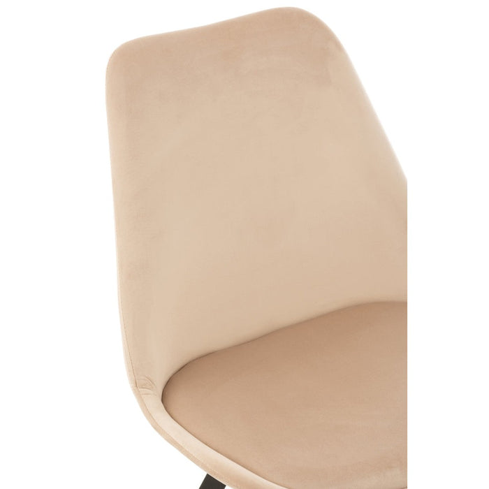 Eetkamerstoel Beige Kunststof 49 cm-Eetkamerstoelen-J-Line