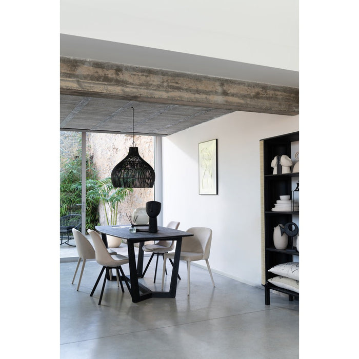 Eetkamerstoel Beige Kunststof 49 cm-Eetkamerstoelen-J-Line