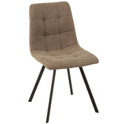 Eetkamerstoel Beige Metaal 47 cm 47x55x82 cm-Eetkamerstoelen-J-Line