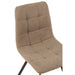 Eetkamerstoel Beige Metaal 47 cm-Eetkamerstoelen-J-Line