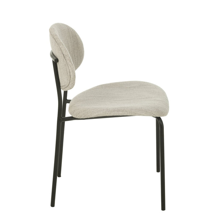 Eetkamerstoel Beige Schuim 55 cm-Eetkamerstoelen-J-Line