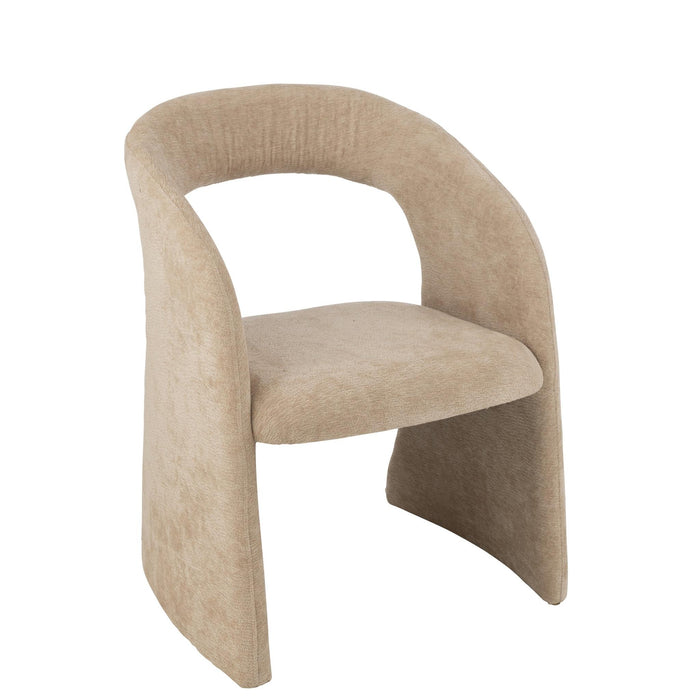 Eetkamerstoel Beige Schuim 66 cm 66x65x86 cm-Eetkamerstoelen-J-Line