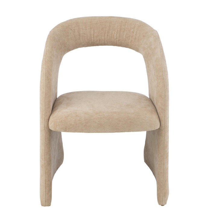 Eetkamerstoel Beige Schuim 66 cm 66x65x86 cm-Eetkamerstoelen-J-Line