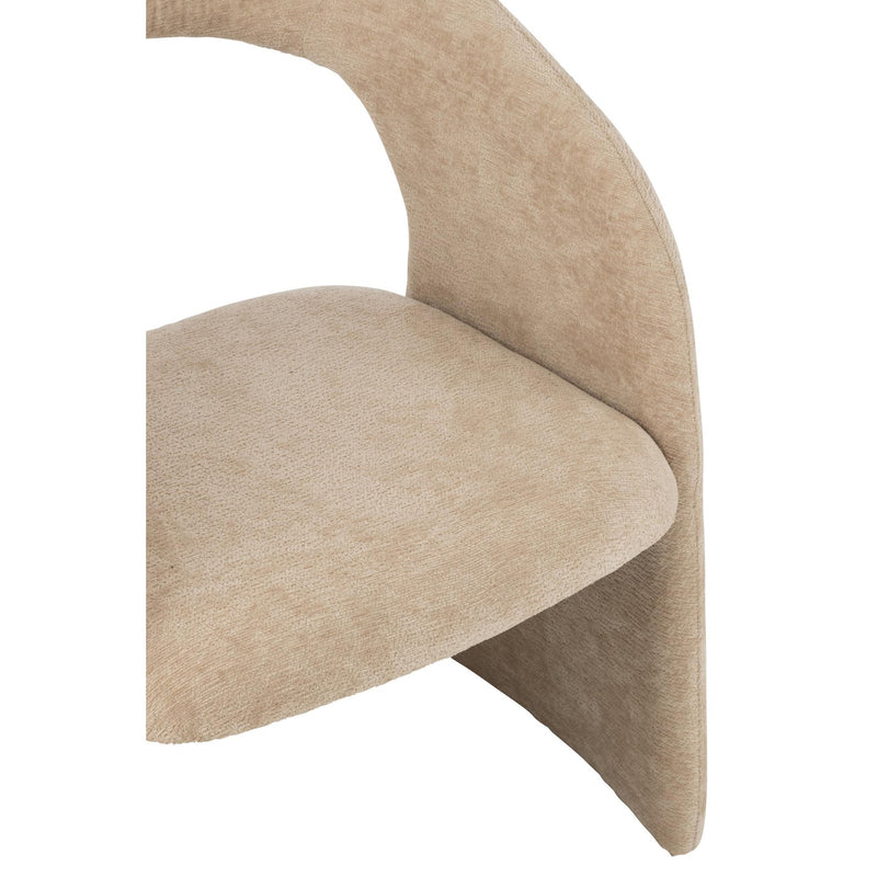Eetkamerstoel Beige Schuim 66 cm 66x65x86 cm-Eetkamerstoelen-J-Line