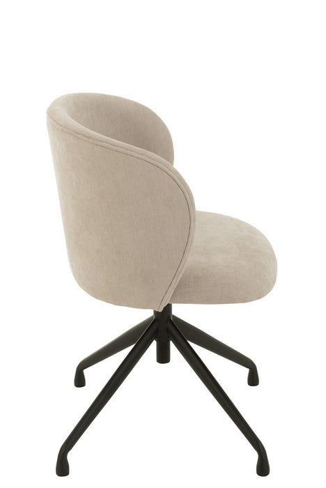 Eetkamerstoel Beige Stof 48 cm 48x56x48 cm