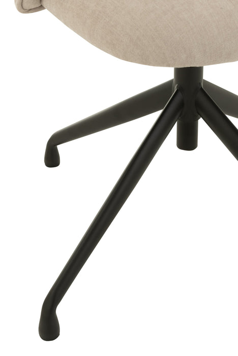Eetkamerstoel Beige Stof 48 cm 48x56x48 cm