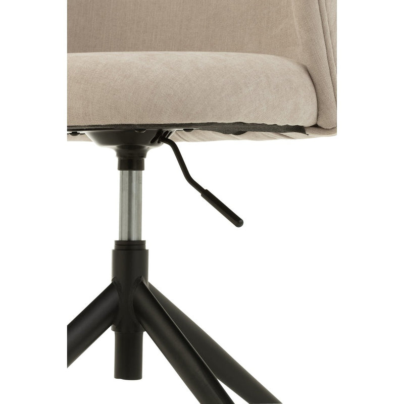 Eetkamerstoel Beige Stof 48 cm 48x56x48 cm-Eetkamerstoelen-J-Line