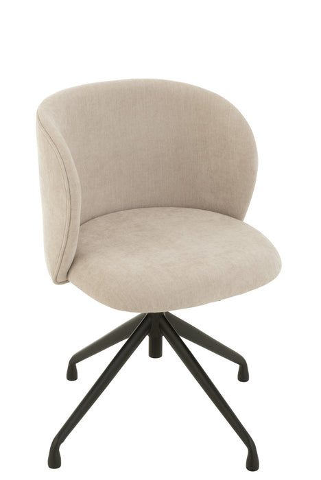 Eetkamerstoel Beige Stof 48 cm 48x56x48 cm