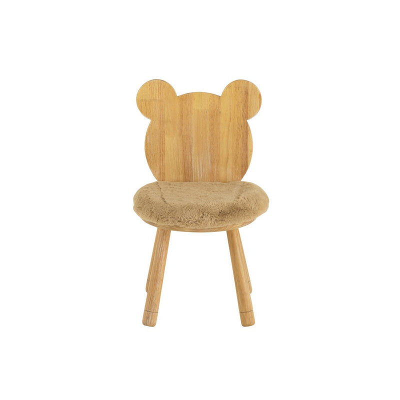 Eetkamerstoel Beige Textile 30 cm 30x36.5x63 cm-Eetkamerstoelen-J-Line