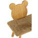 Eetkamerstoel Beige Textile 34 cm 34x90x62 cm-Eetkamerstoelen-J-Line