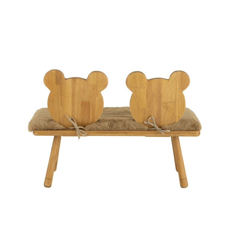 Eetkamerstoel Beige Textile 34 cm 34x90x62 cm-Eetkamerstoelen-J-Line