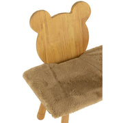 Eetkamerstoel Beige Textile 34 cm 34x90x62 cm-Eetkamerstoelen-J-Line