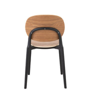 Eetkamerstoel Beige Veneer 40 cm 40x53x82 cm-Eetkamerstoelen-J-Line